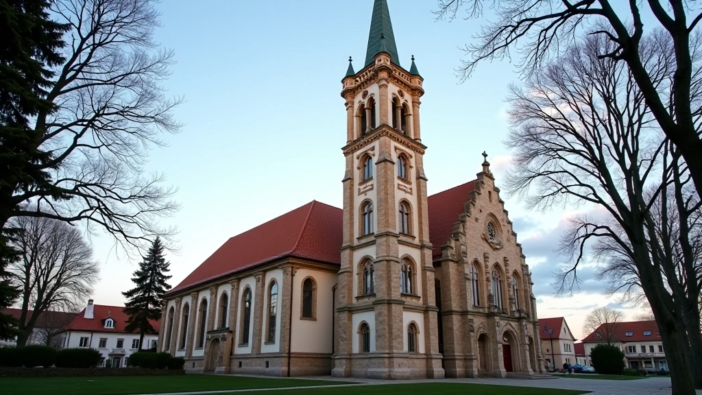 Svētā Jāņa baznīcas skaistais tornis un gotiskā arhitektūra, Kungu iela, heritageeoāja